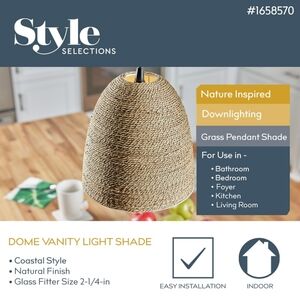 3 Boho Coastal Rope Kitchen Pendants